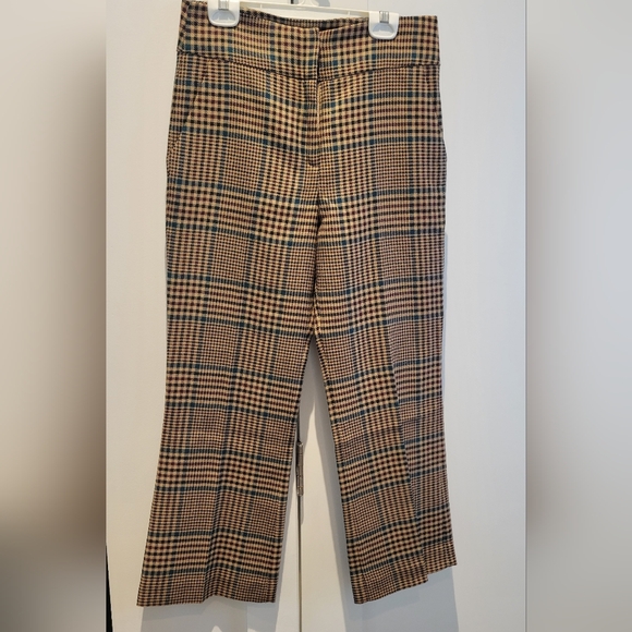 Veronica Beard | Cormac Plaid Wool Blend Trousers Size 0 - Picture 8 of 8